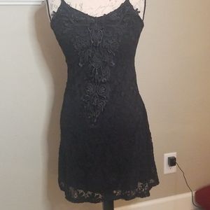 Maurices Black Lace Cocktail Dress Medium M